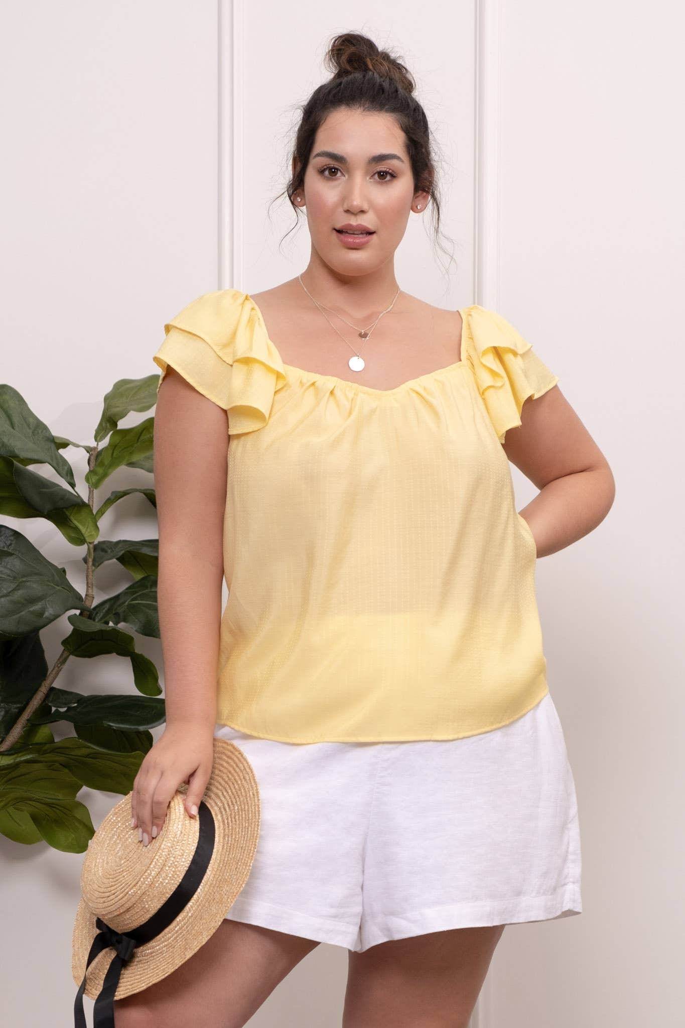 PLUS SWEETHEART NECKLINE TOP - Baycreek & Co