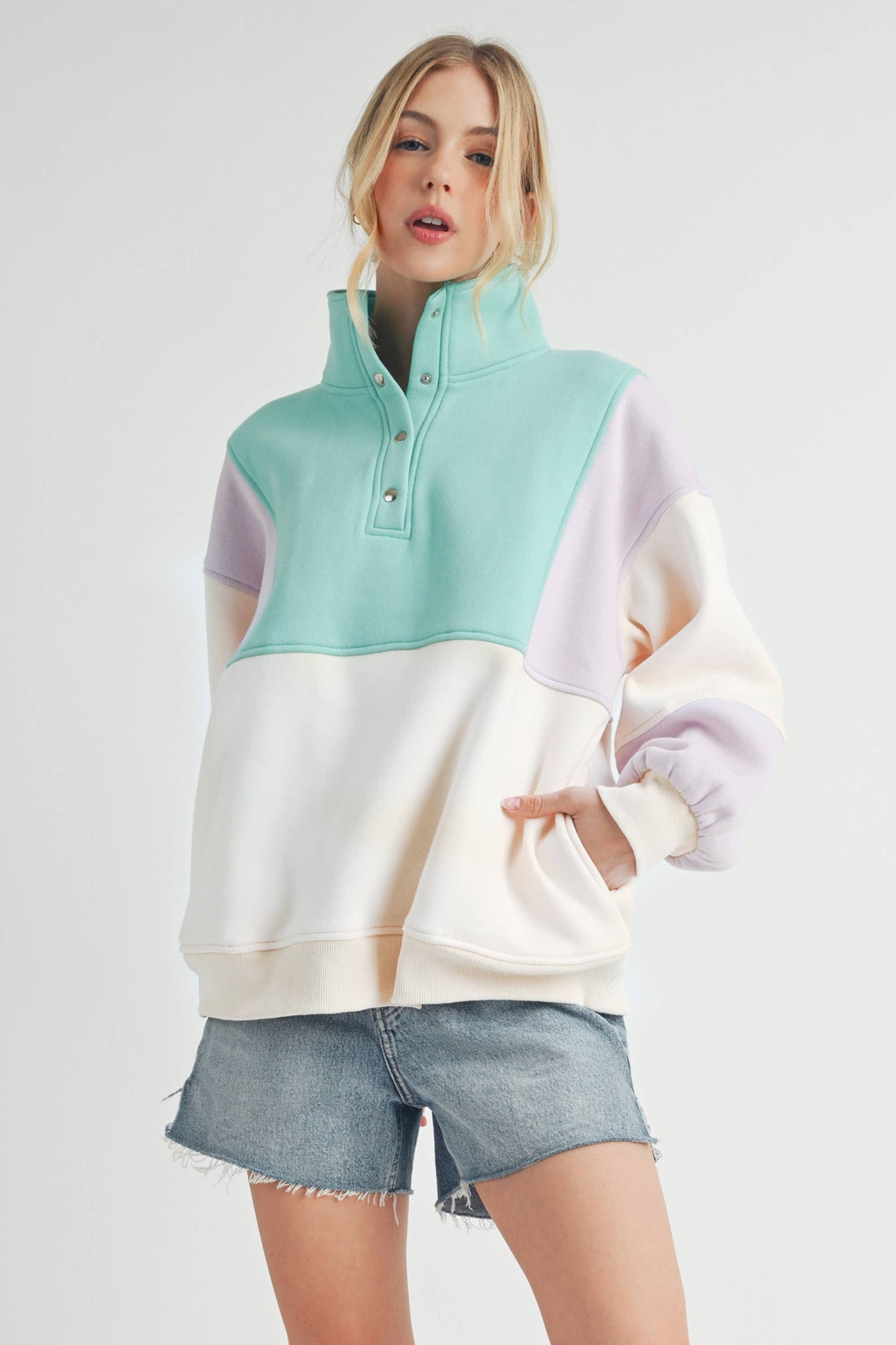 Color block Pullover