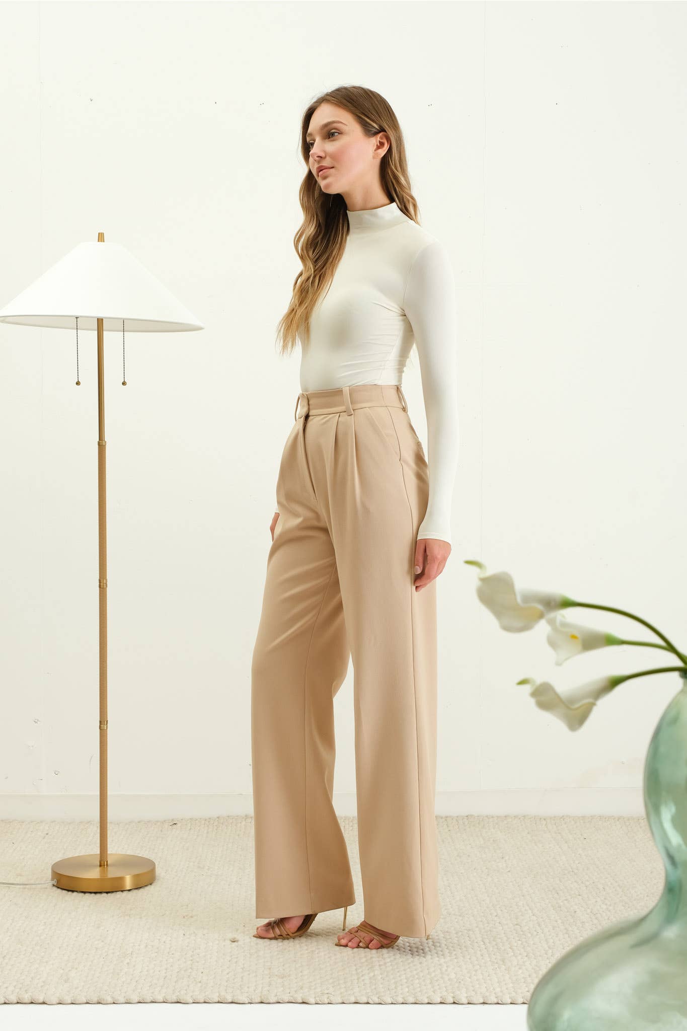 Seamless Mock Neck Long Sleeve