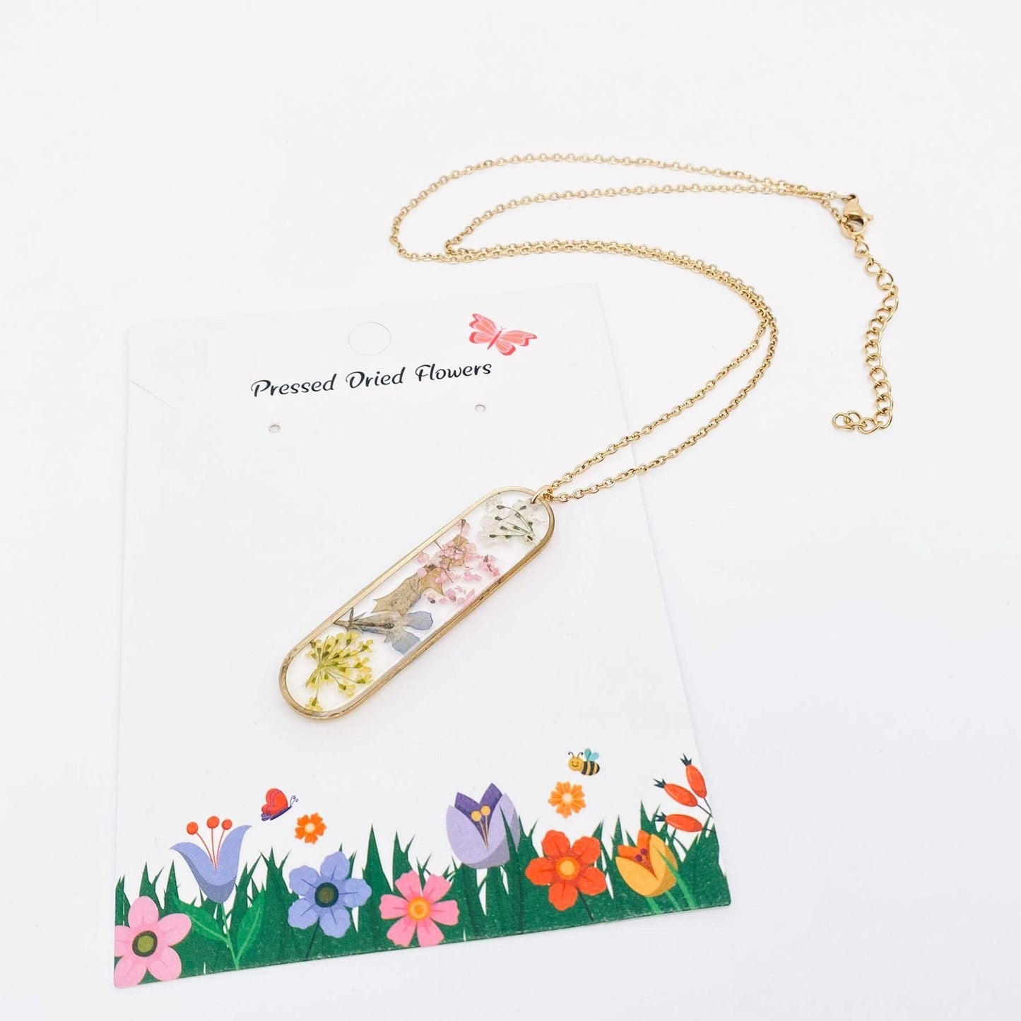 Dried Flowers Necklace