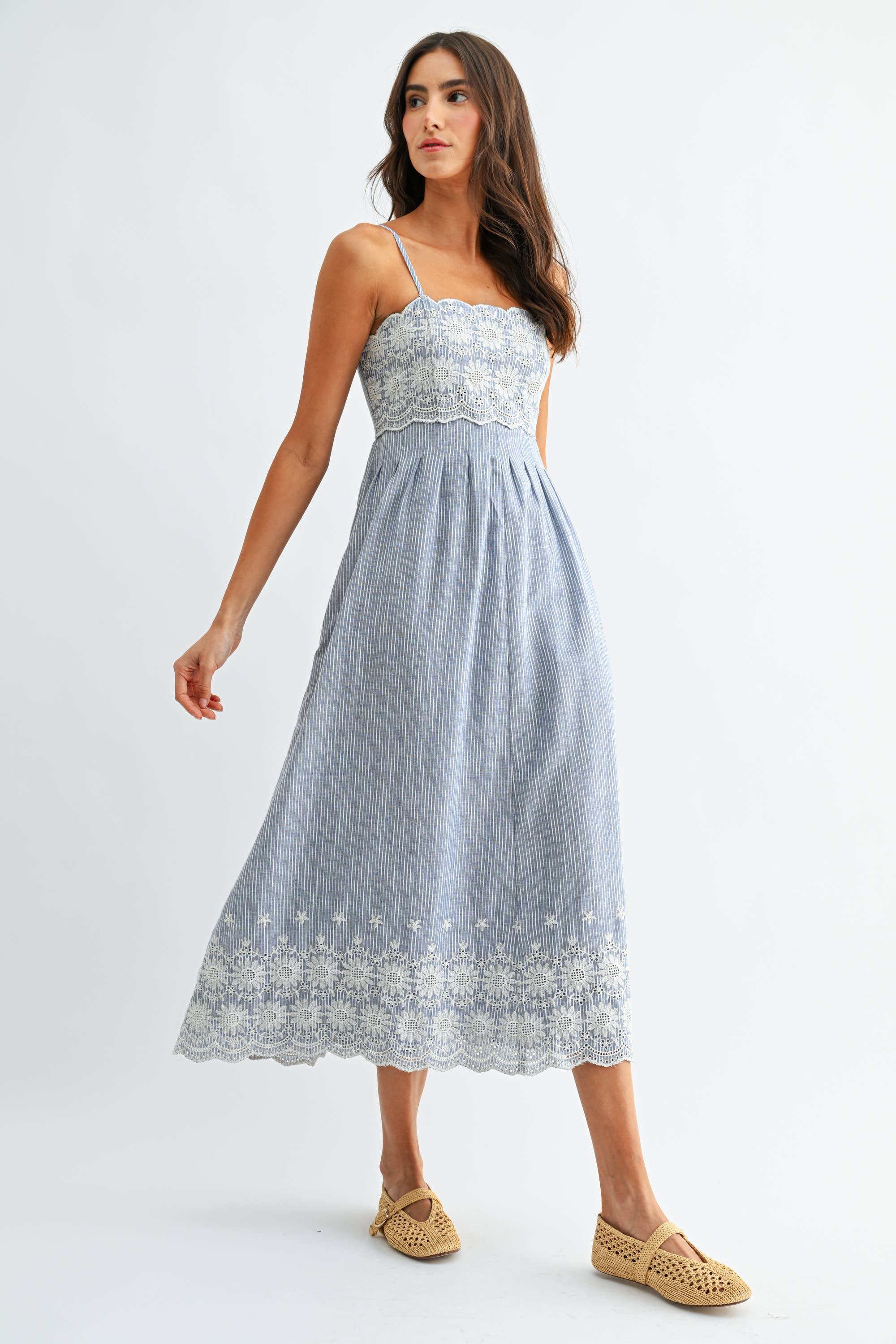 pinstripe midi dress – Baycreek & Co HALEIA LILAC DEGRADE PATTERNED 28/04/25 timeless feel Color:Light Dusty Rose