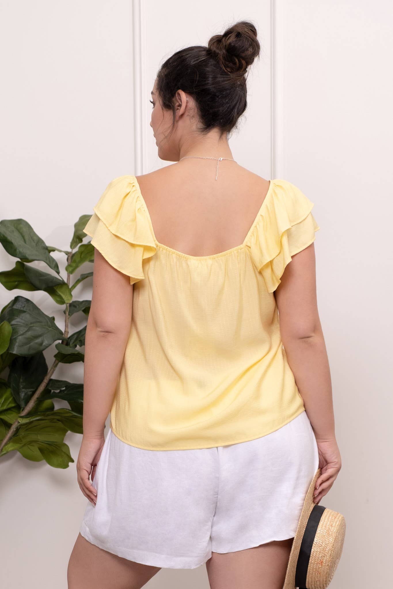 PLUS SWEETHEART NECKLINE TOP - Baycreek & Co