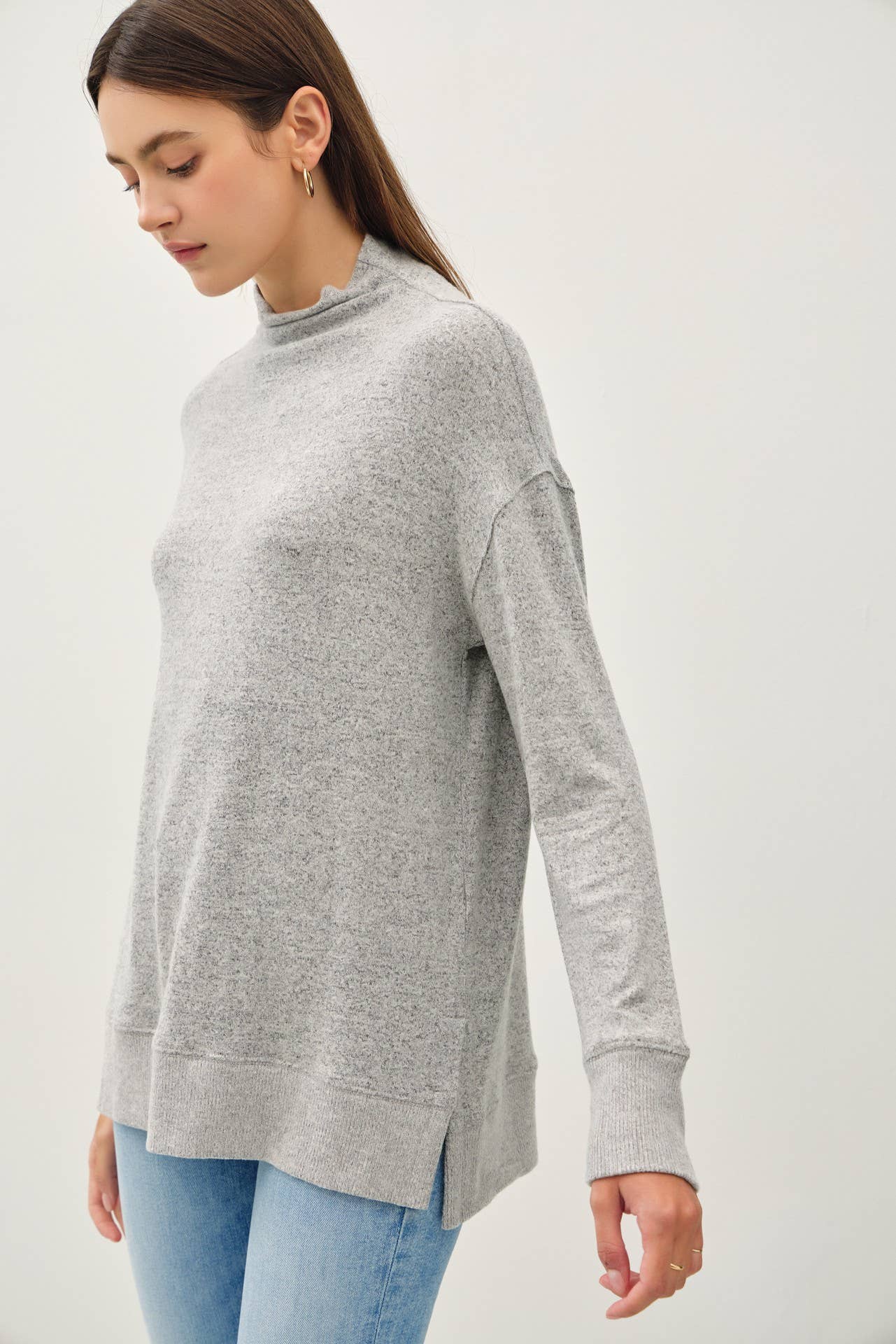 Angle Mock Neck