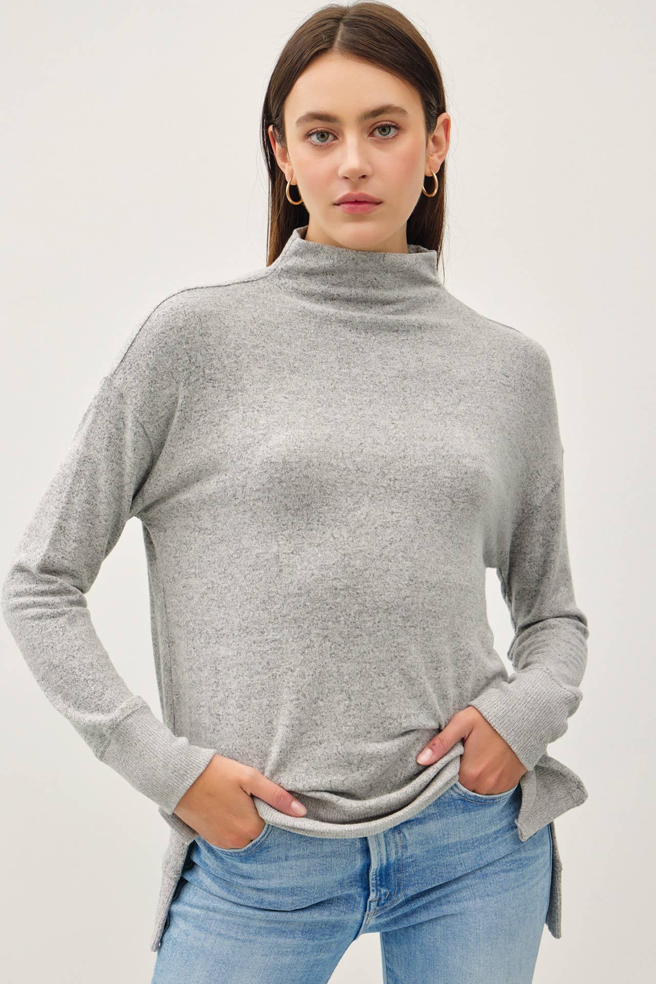 Angle Mock Neck