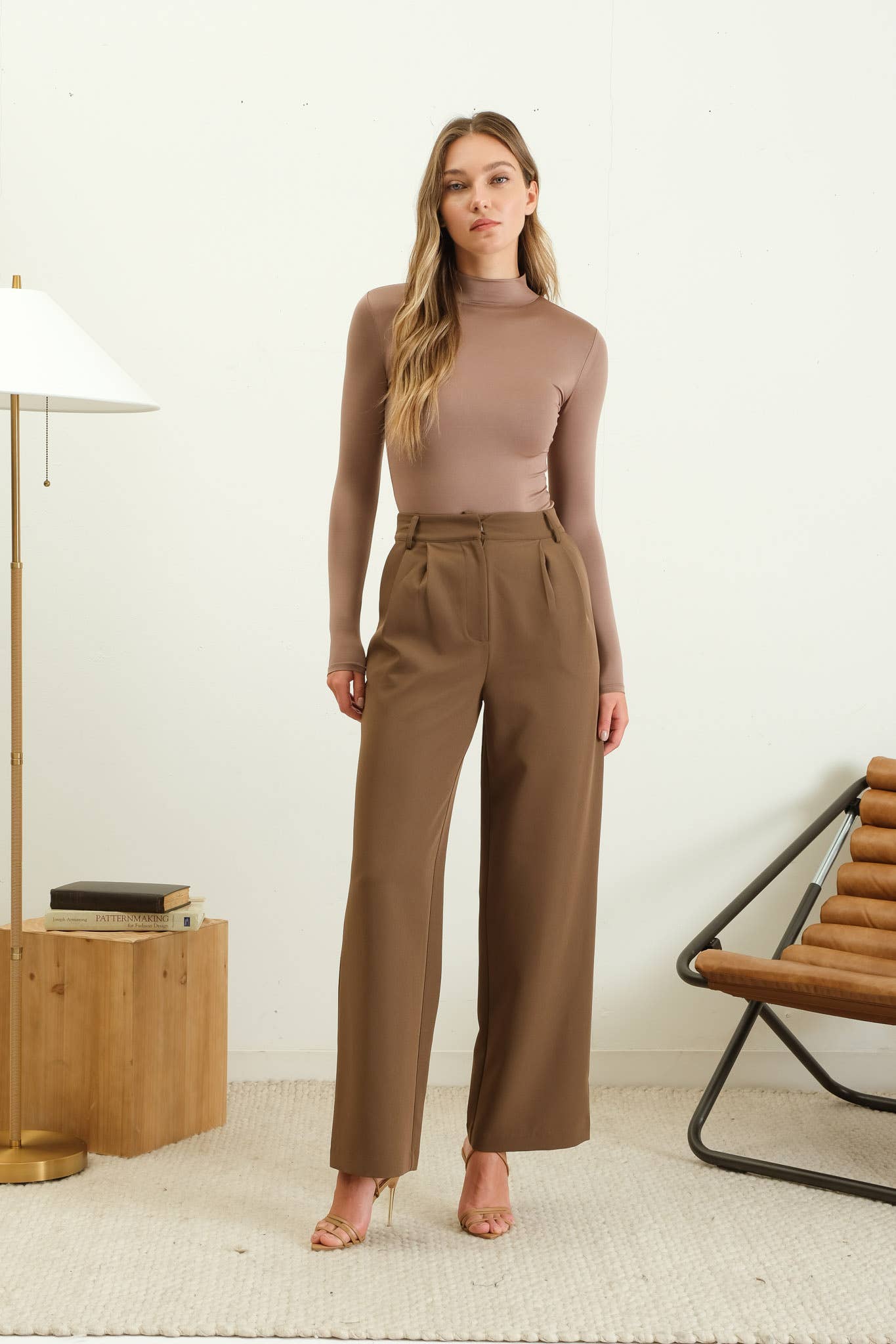 Seamless Mock Neck Long Sleeve