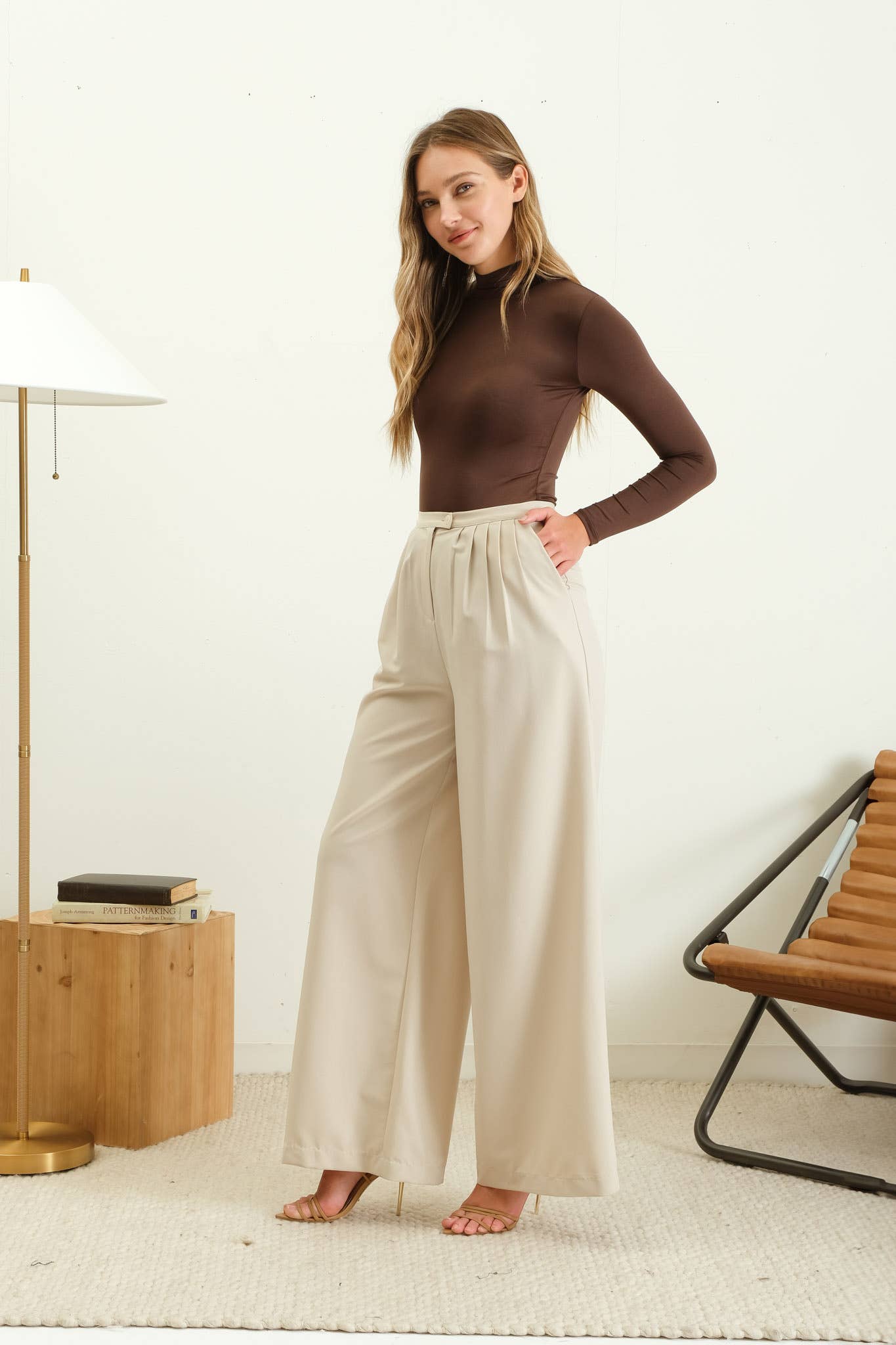 Seamless Mock Neck Long Sleeve
