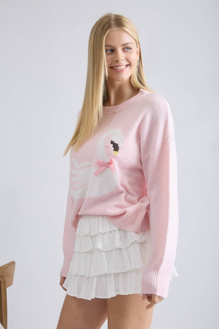 Swan Bow Pullover - Baycreek & Co