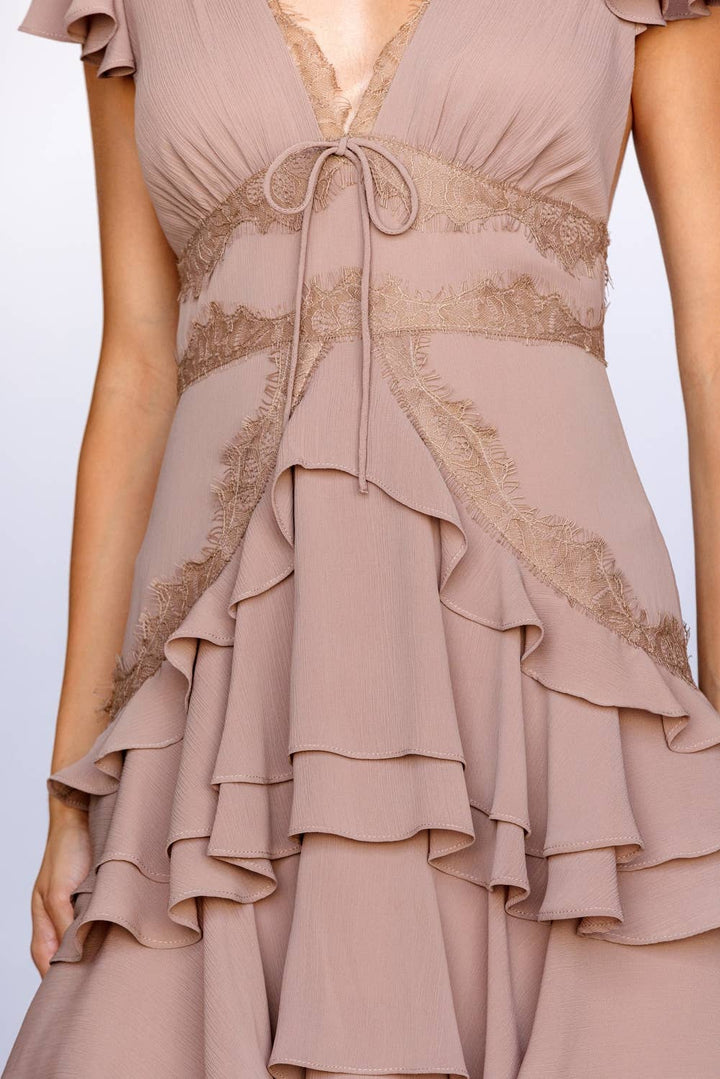 Tiered Ruffle Midi Dress