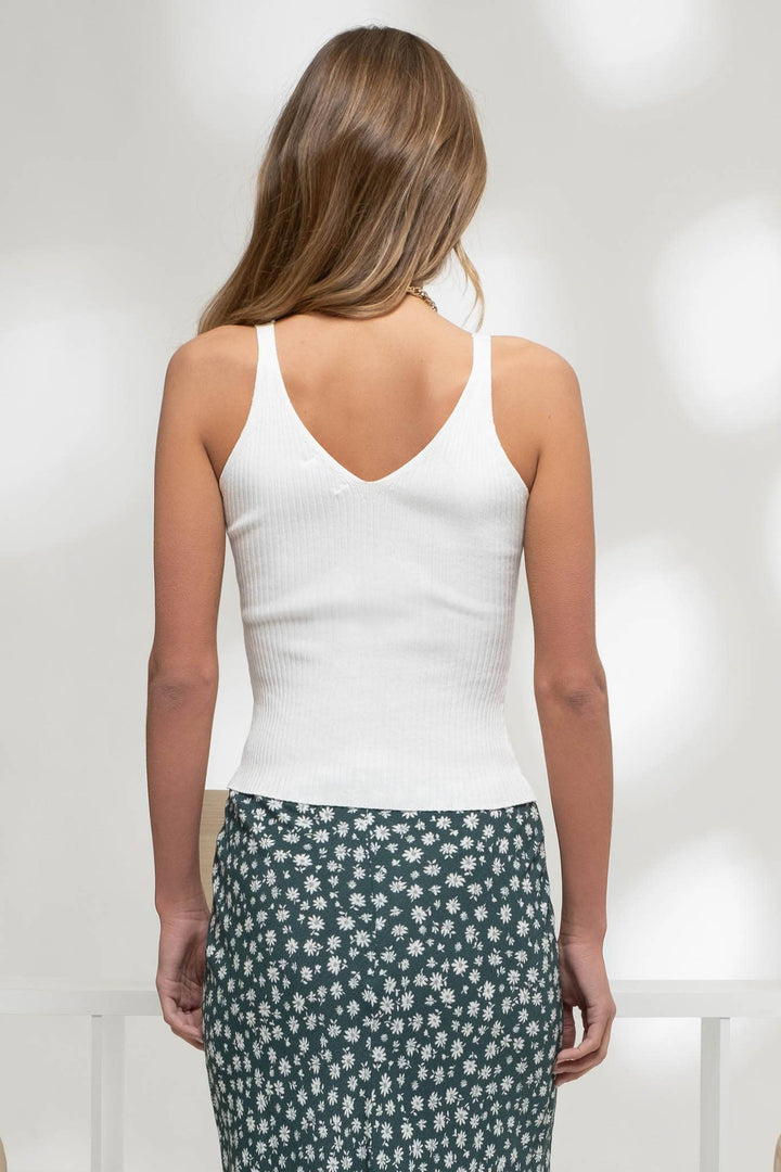 Knit V-Neck Tank