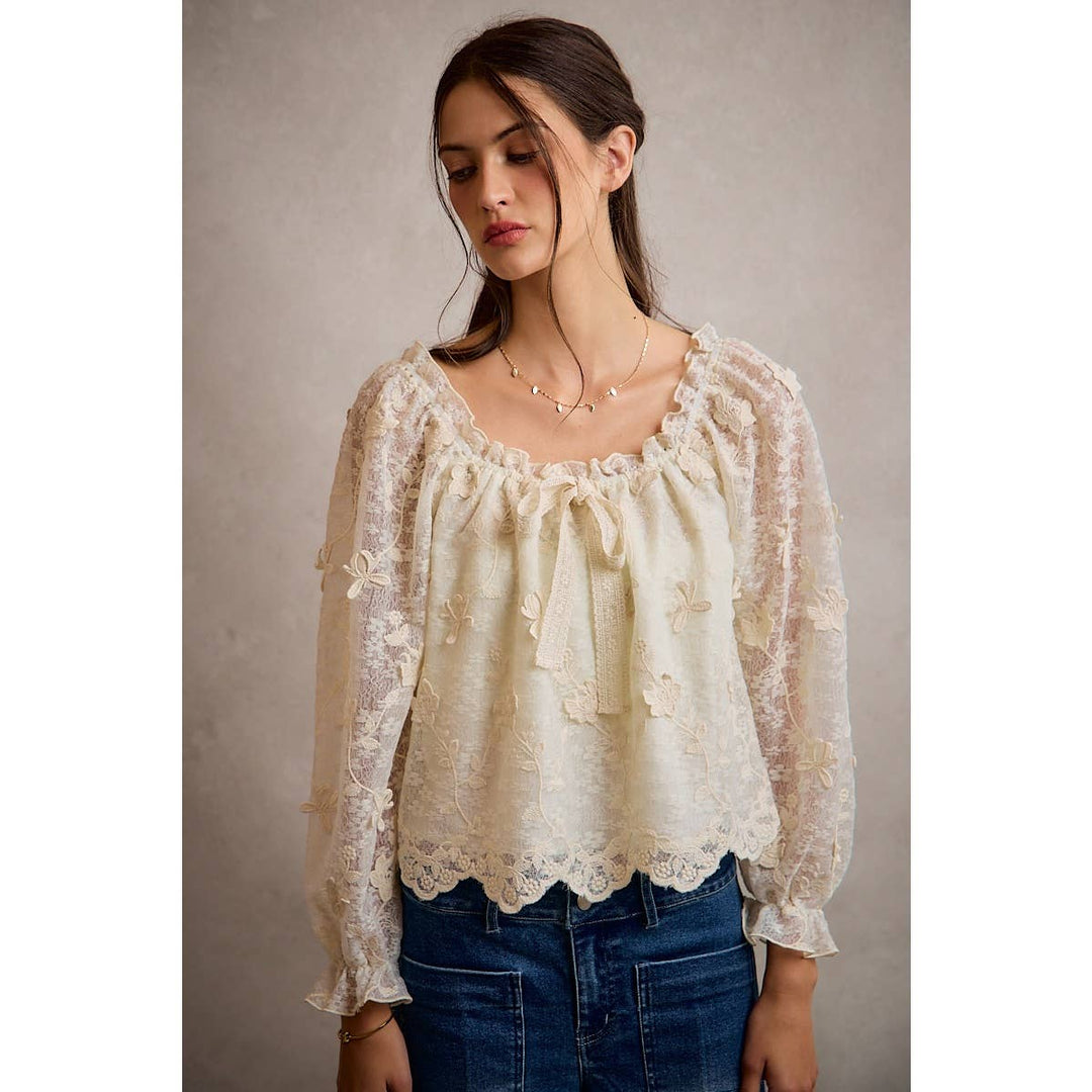 The Mireille Floral Blouse - Baycreek & Co