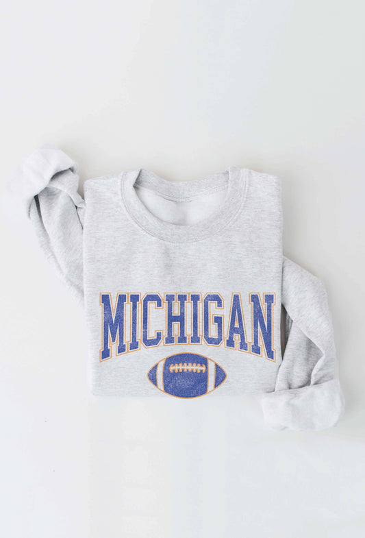 Light Grey Michigan Pullover