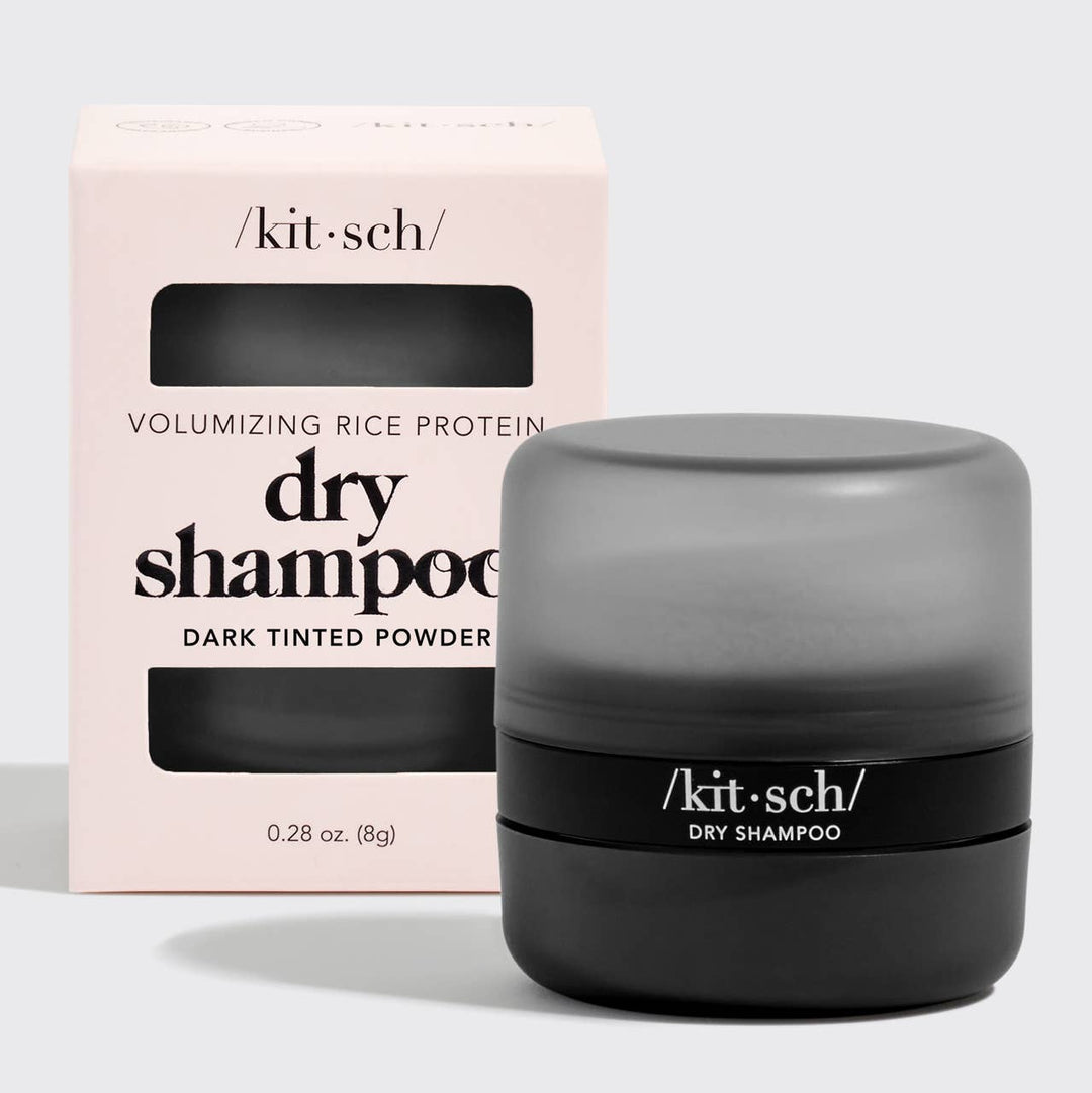 Dark Volumizing Rice Protein Dry Shampoo with Puff - Baycreek & Co
