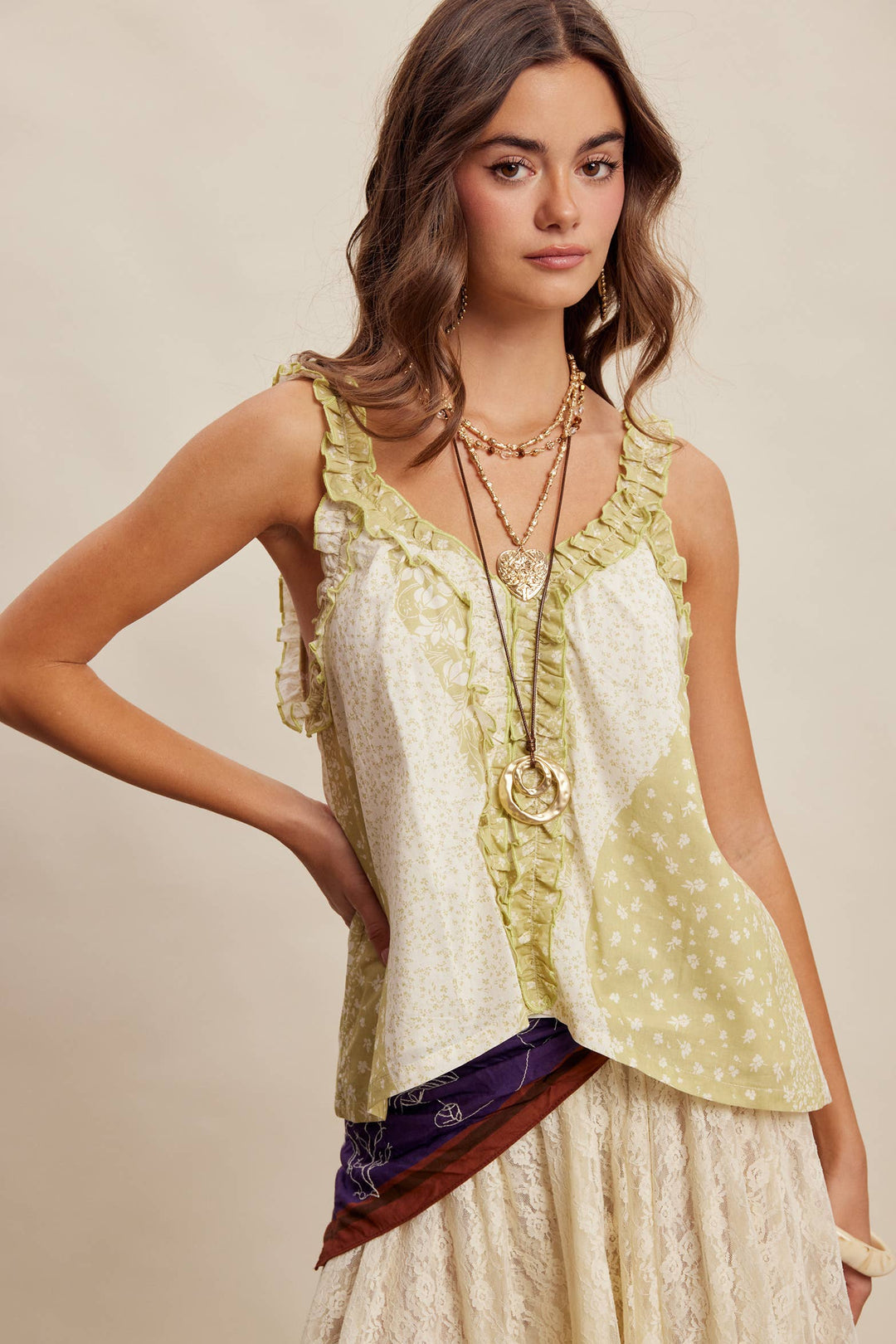 Patchwork Tank Top