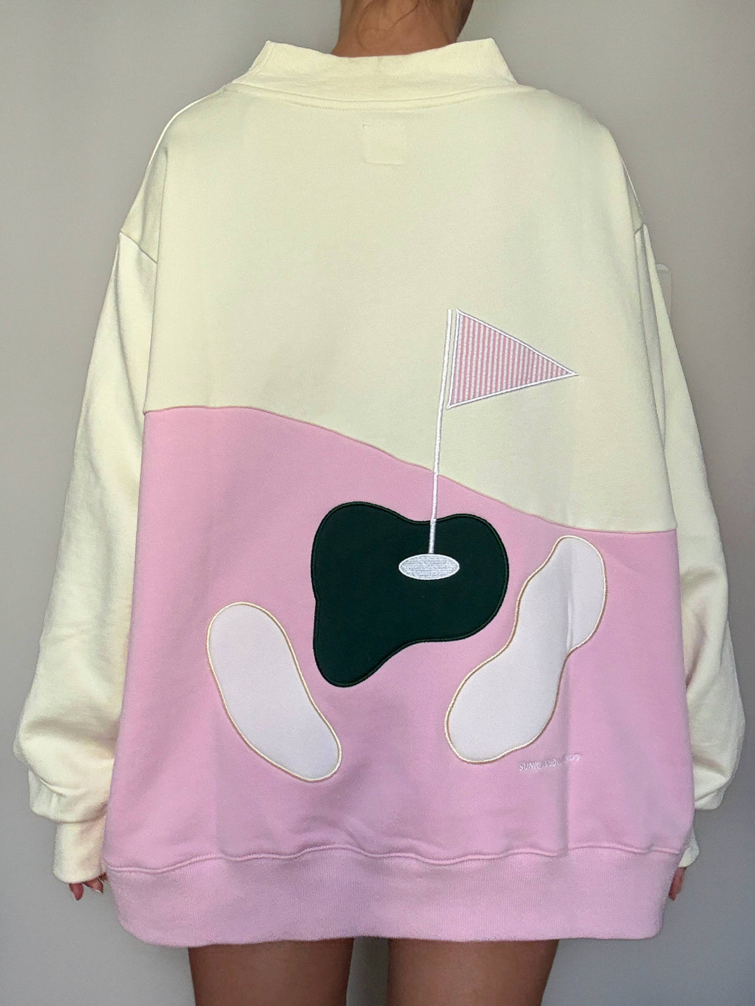 Golfing On The Green Mockneck Sweatshirt 100% Cotton - Baycreek & Co