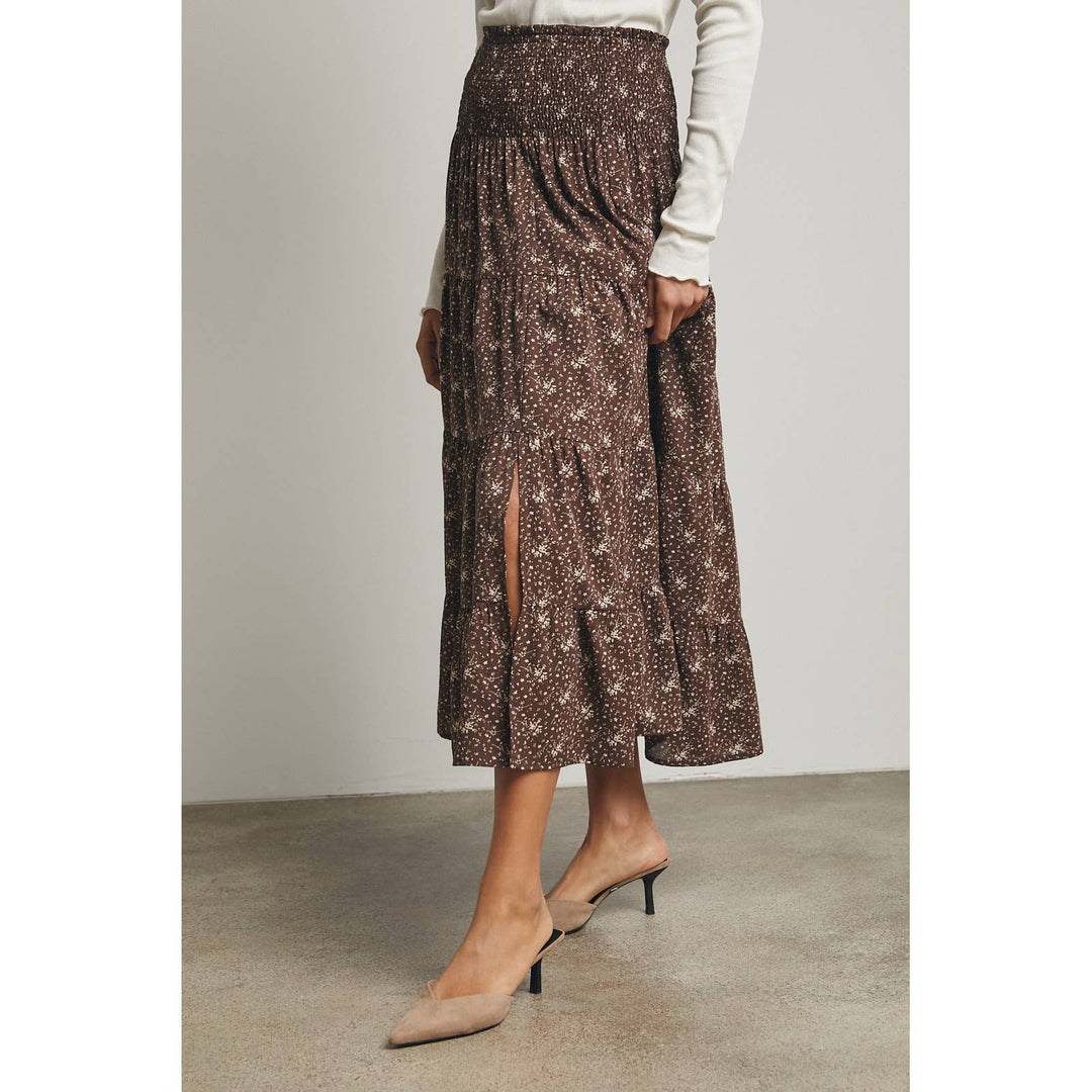 Ava Floral Midi Skirt