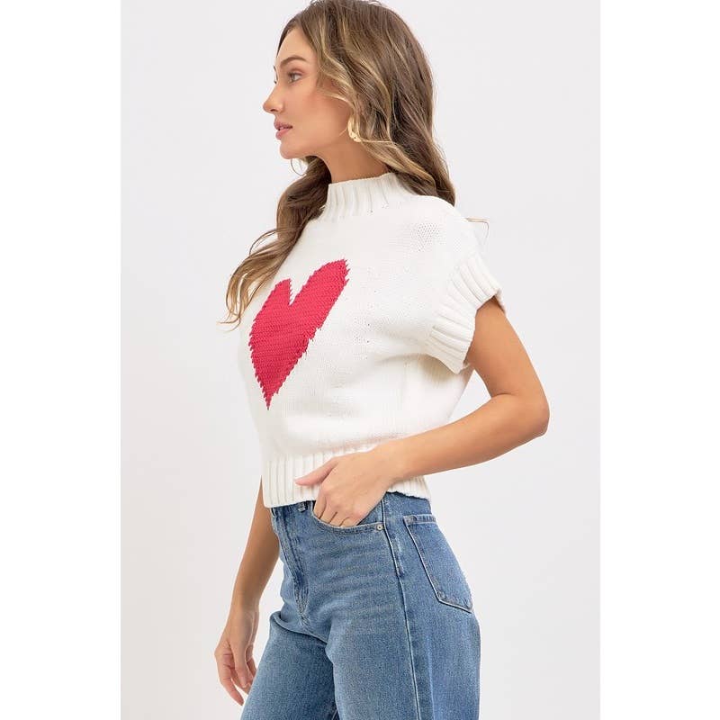 Valentine Mock Neck Sweater