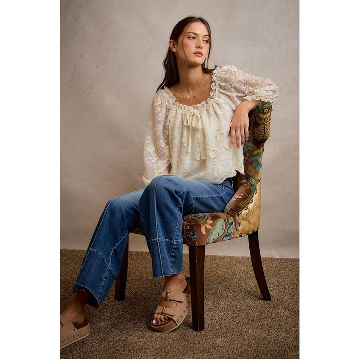 The Mireille Floral Blouse - Baycreek & Co