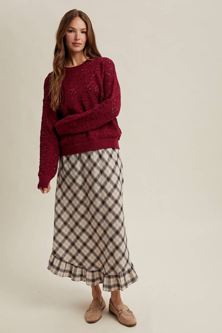 Maribel Crochet Sweater