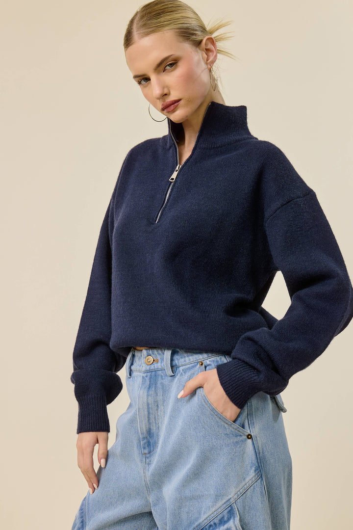 Navy Half Zip