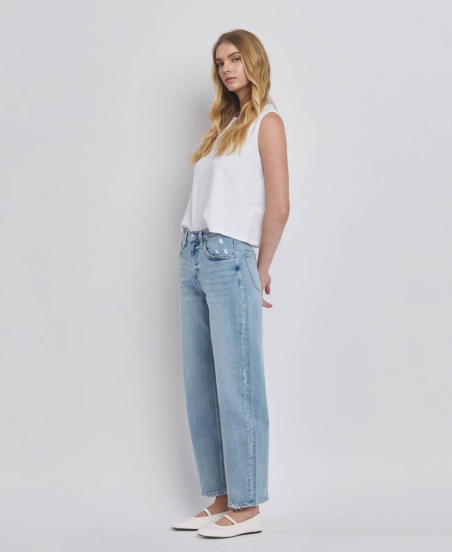 High Rise Barrel Jeans