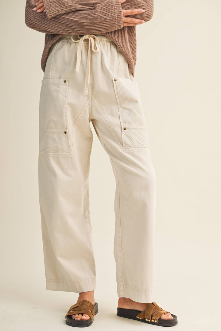 SIDE POCKET WIDE PANTS - Baycreek & Co