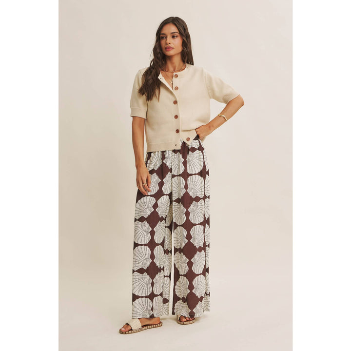 WEEKEND COFFEE COTTON KNIT CARDIGAN IN MINIMAL SILHOUETTE - Baycreek & Co