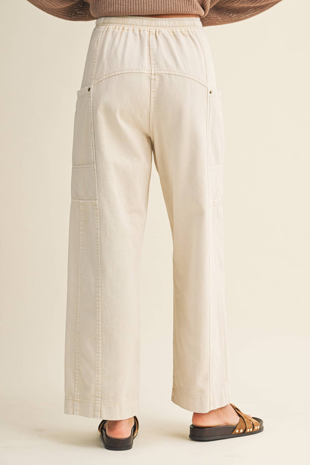 SIDE POCKET WIDE PANTS - Baycreek & Co