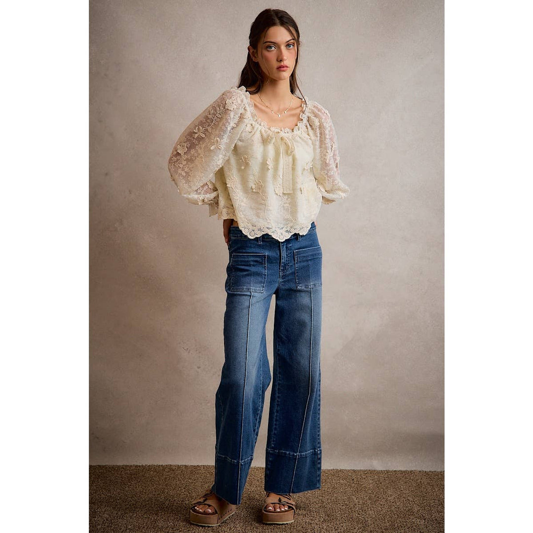 The Mireille Floral Blouse - Baycreek & Co