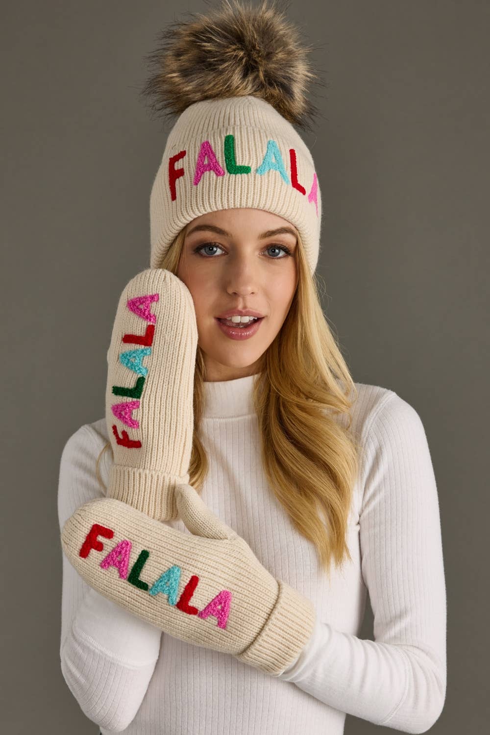Fa La La Knit Pom Hat