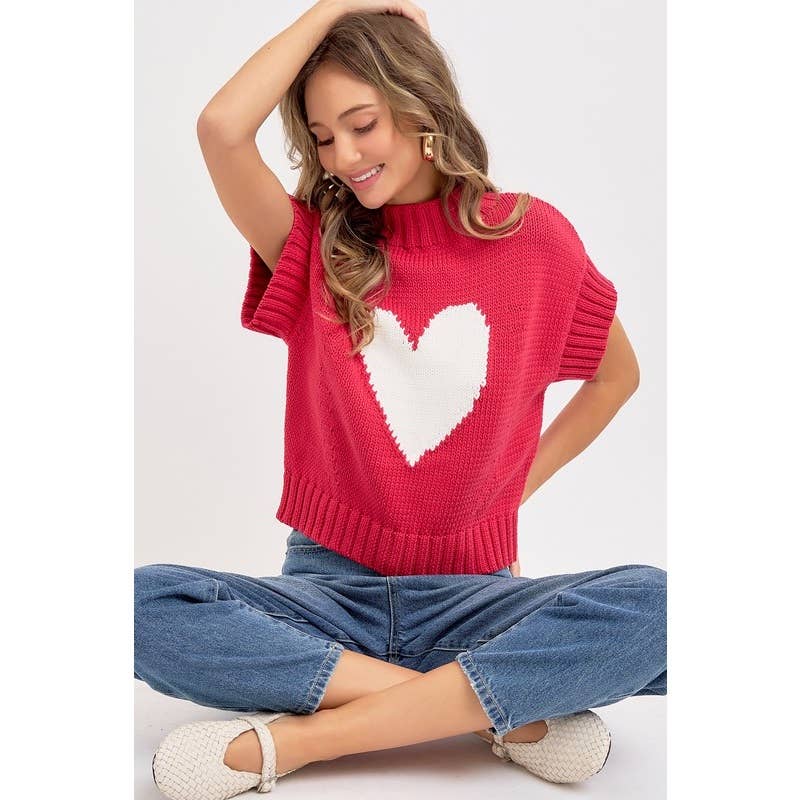 Valentine Mock Neck Sweater