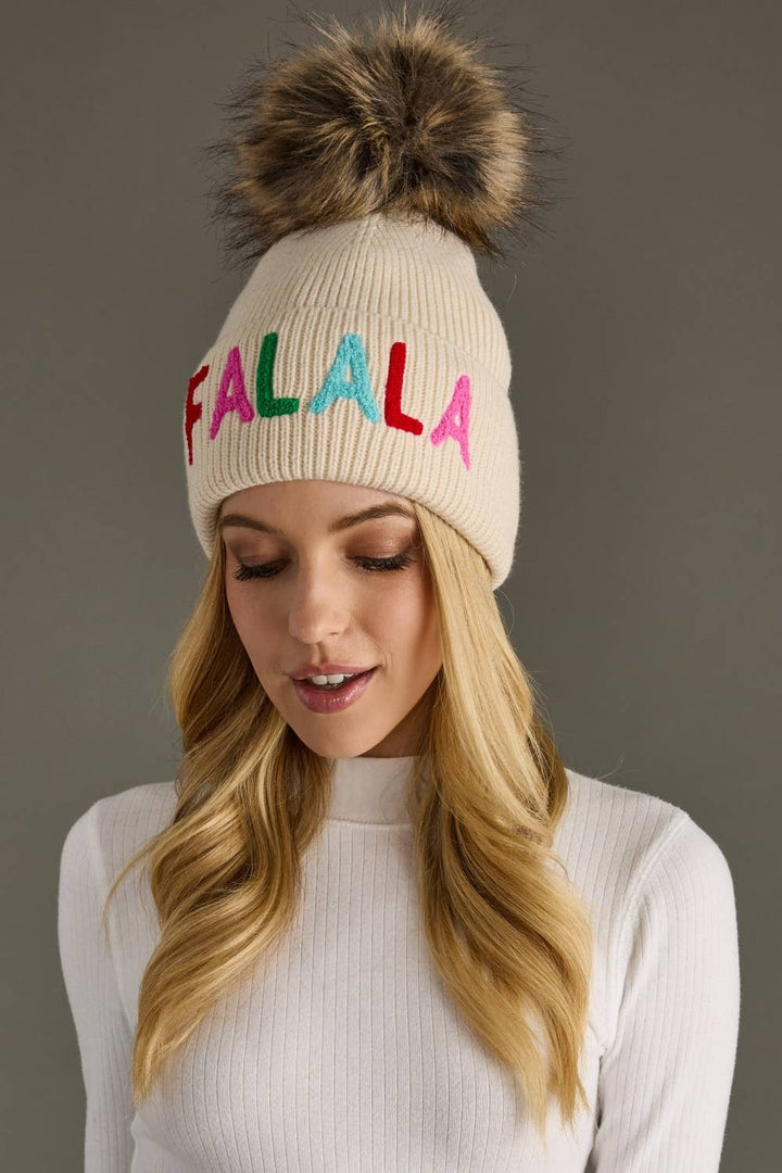 Fa La La Knit Pom Hat