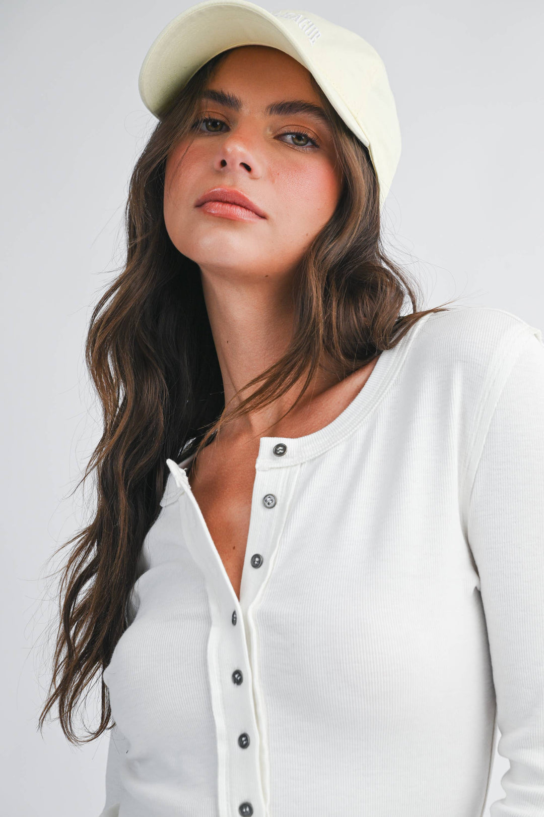 Ava White Long Sleeve - Baycreek & Co