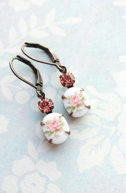 Pink Vintage Earrings