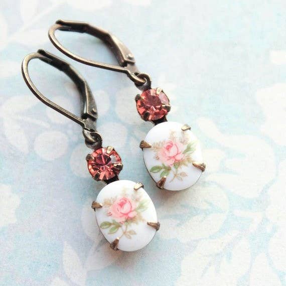 Pink Vintage Earrings