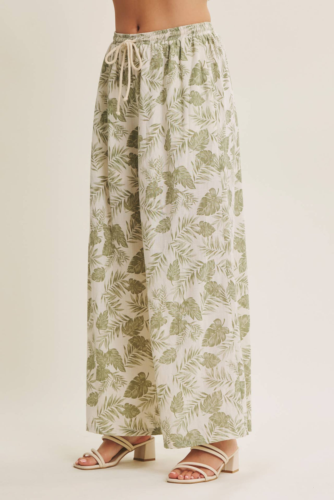 Tropical Wide Leg Pants - Baycreek & Co
