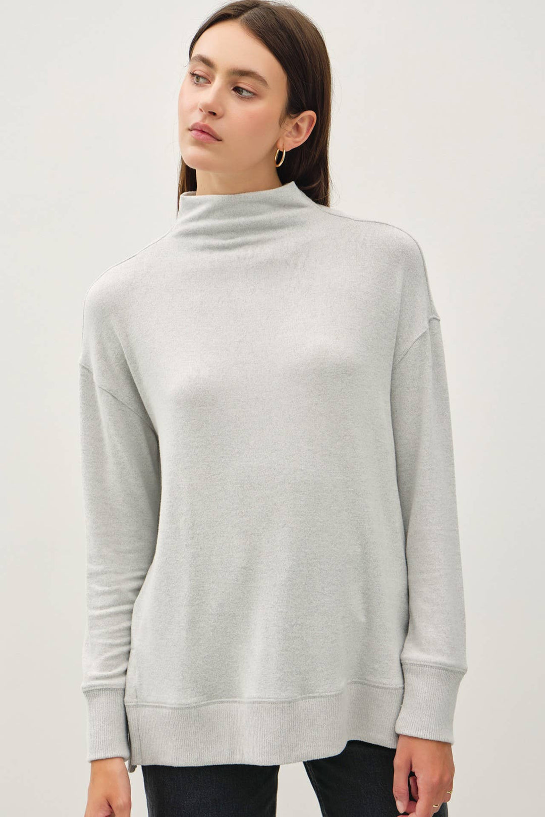 Angle Mock Neck