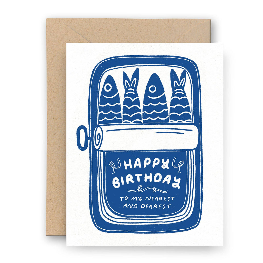 Happy Birthday Sardines Card Tinned Fish - Baycreek & Co