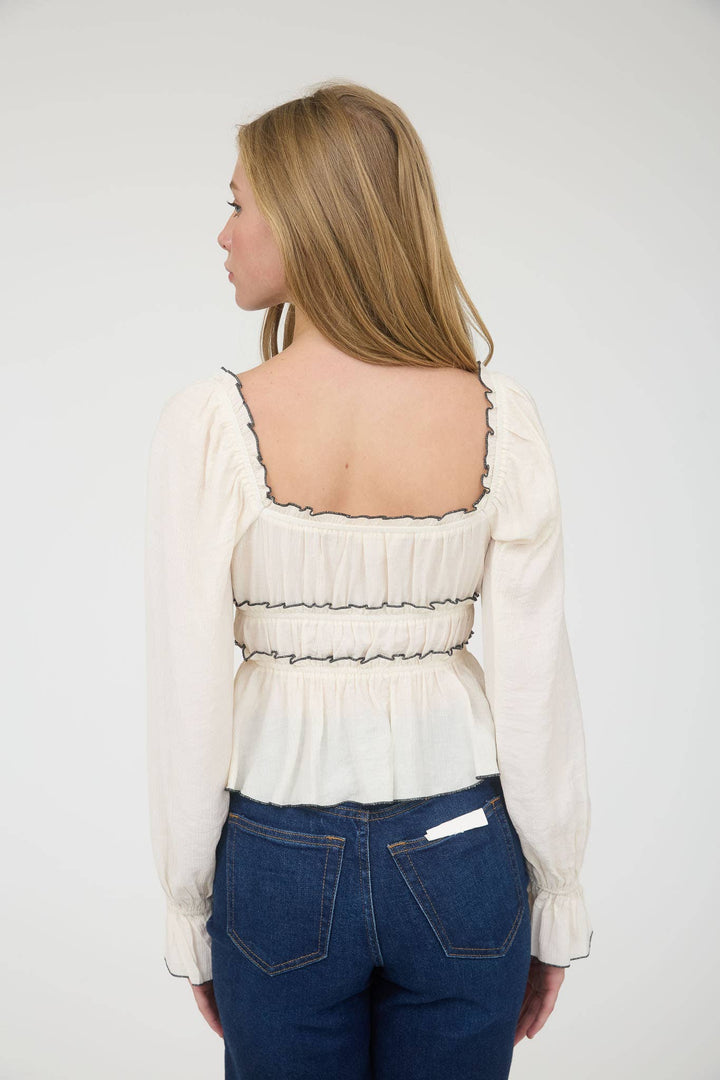 Lila Bow Blouse