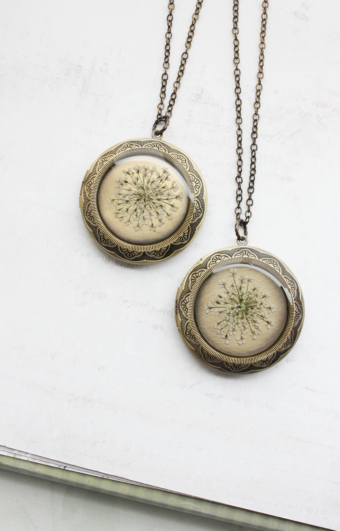 Queen Annes Lace Locket