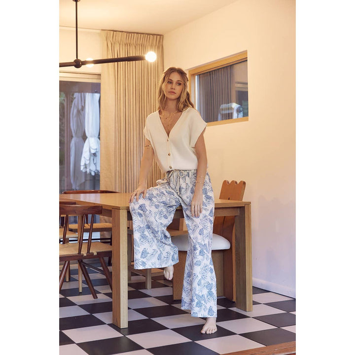 Tropical Wide Leg Pants - Baycreek & Co
