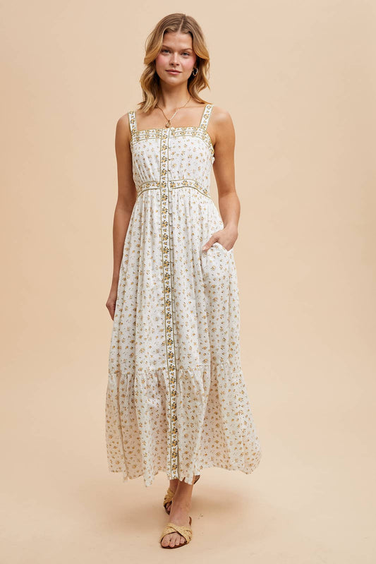 The Wildflower Embroidered Maxi