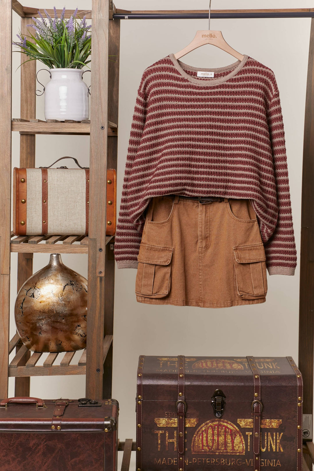 Striped Relaxed Fit Sweater - Baycreek & Co