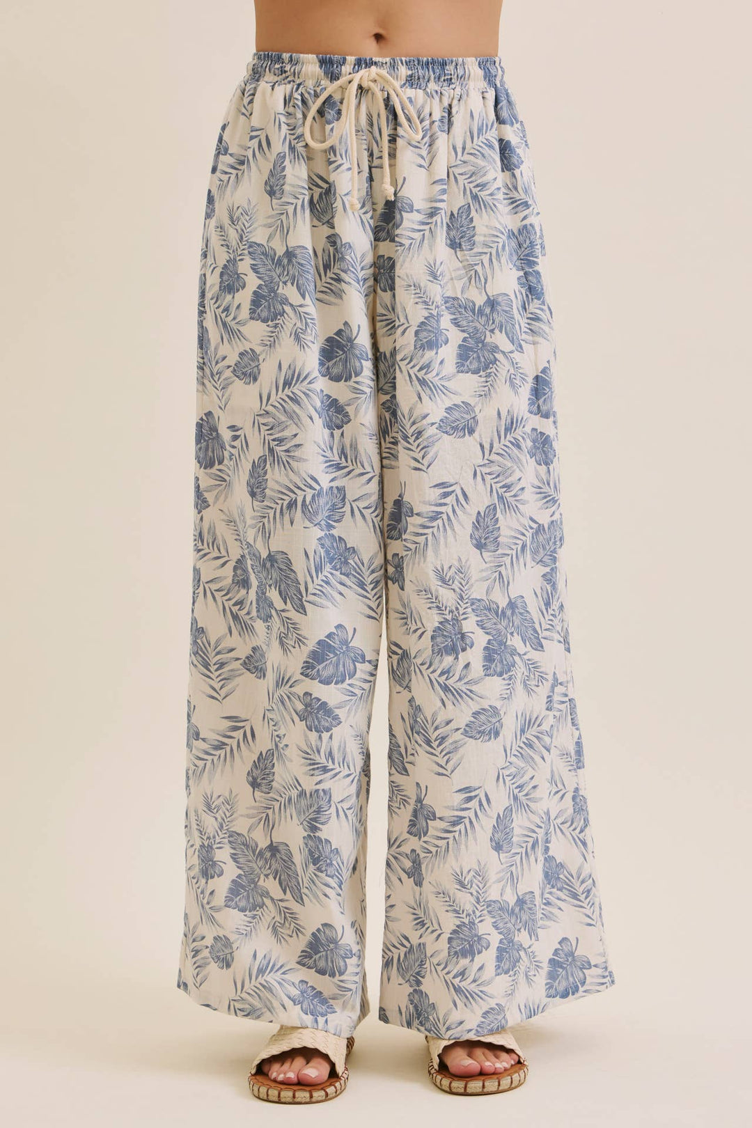 Tropical Wide Leg Pants - Baycreek & Co