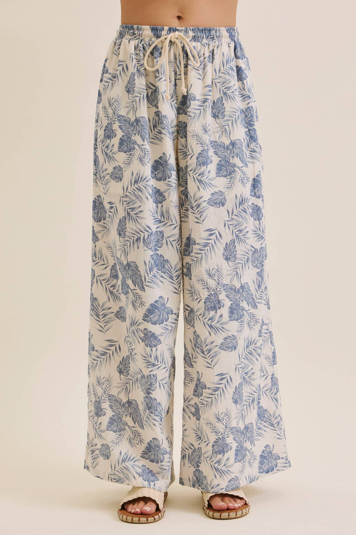 Tropical Wide Leg Pants - Baycreek & Co