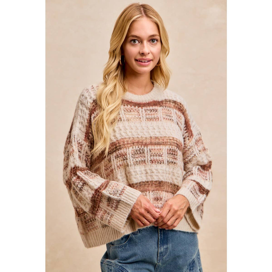 Rust & Cream Sweater