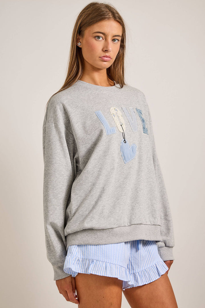 Love Patch Sweatshirt - Baycreek & Co