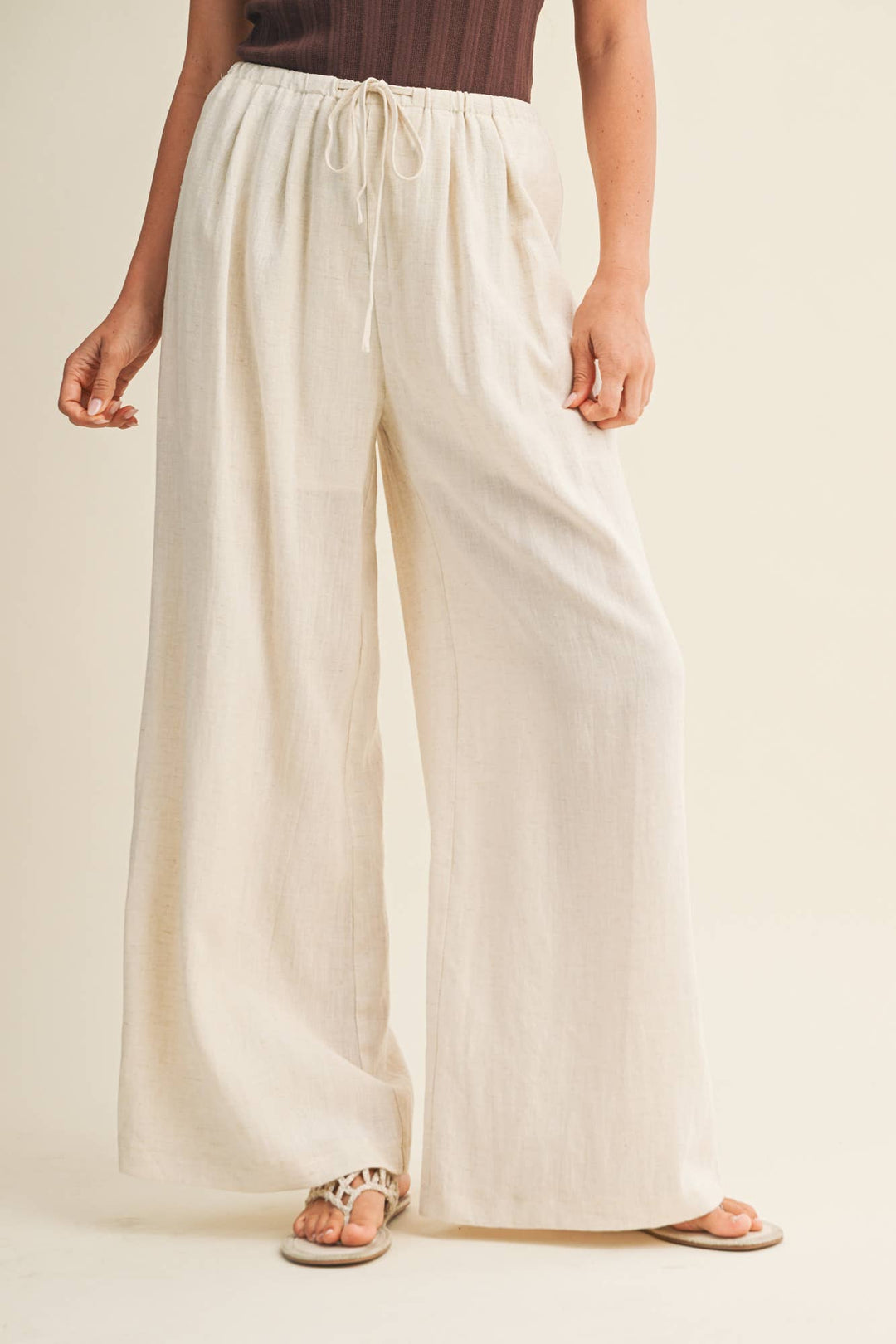Lacy Linen Bottoms - Baycreek & Co
