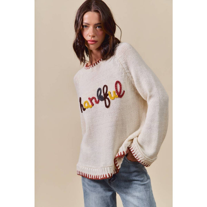 “Thankful” Sweater - Baycreek & Co