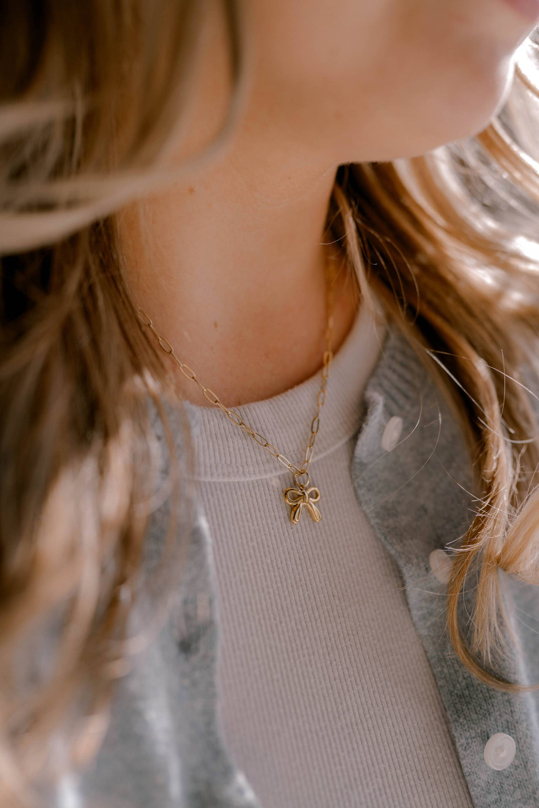 Bow Charm Necklace
