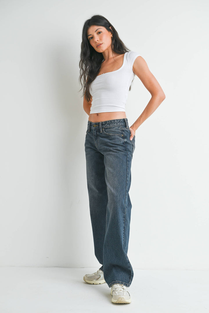 Tint Low Rise Relaxed Straight Leg